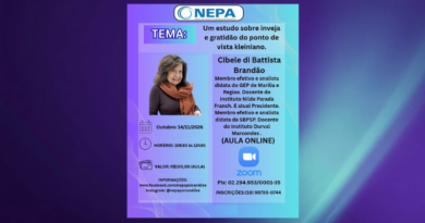 Tema: Um estudo sobre inveja e gratidão do ponto de vista Kleiniano com Cibele di Battista Brandão